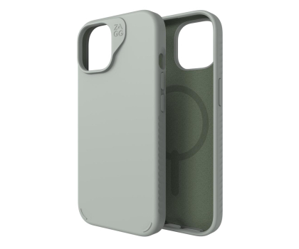 Etui do telefonów ZAGG Manhattan Snap do iPhone 15 Pro MagSafe sage ZG702312690